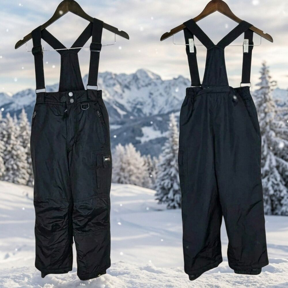 Waterproof 32 Degrees Black Bib Ski Pant with Zip Off Suspender Size XS